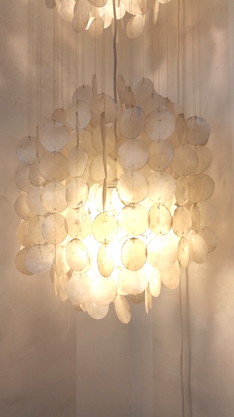 Lampe muschelplättchen
